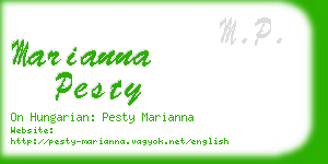 marianna pesty business card